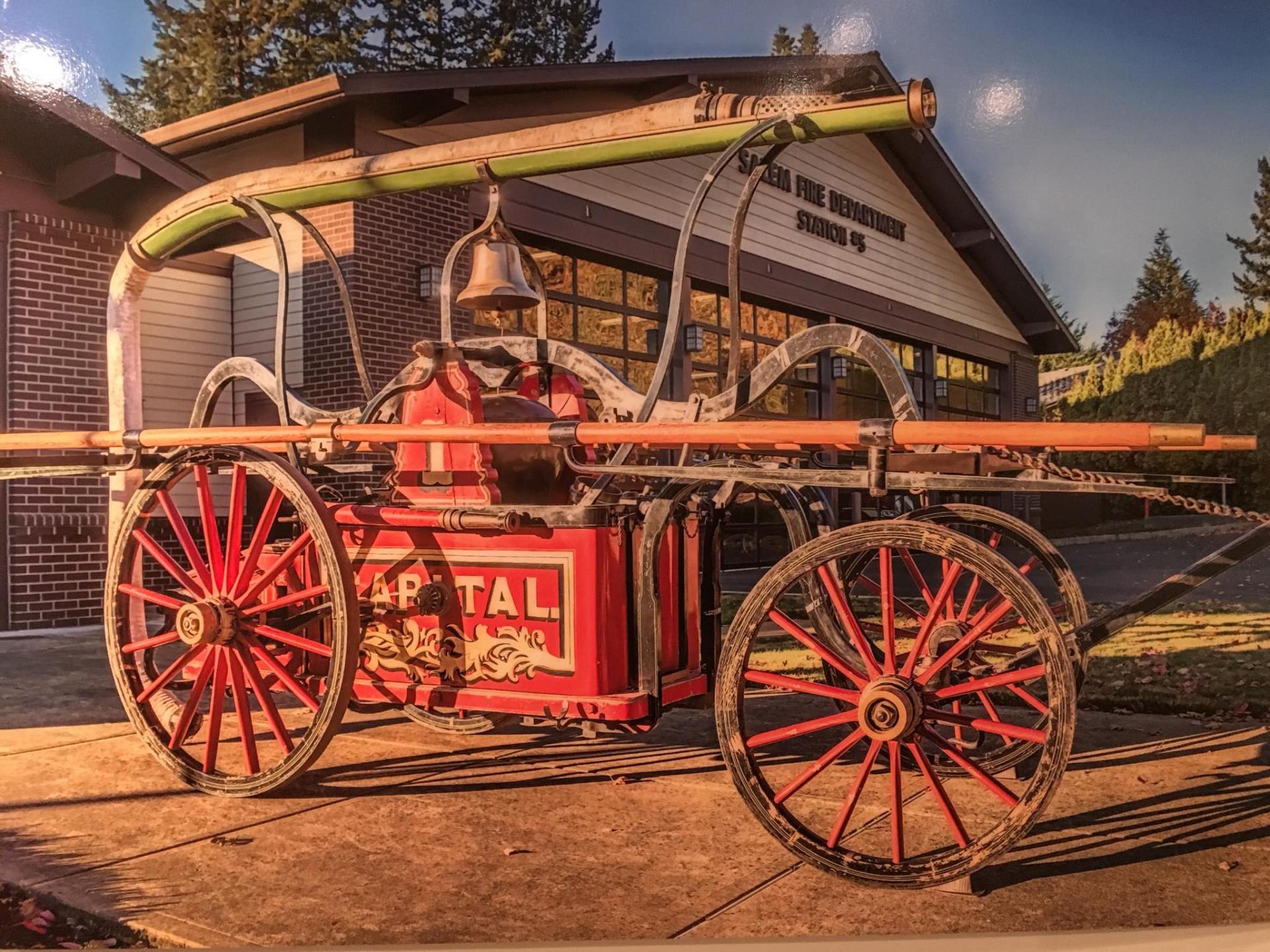 Salem Fire Department hand pumper