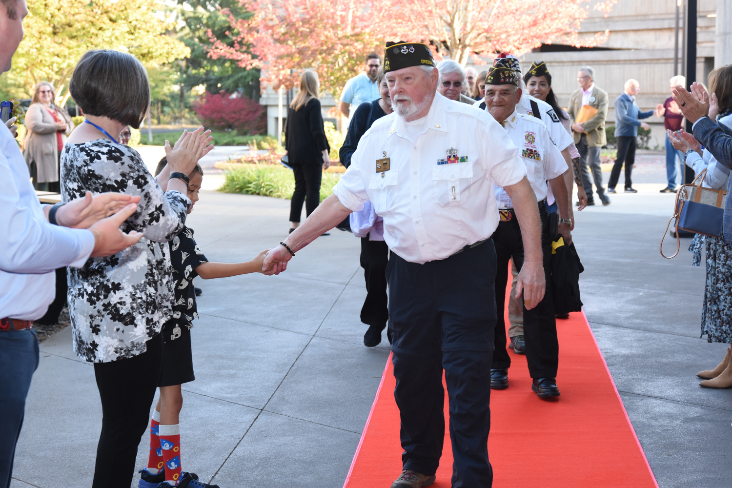 Volunteer celebration red carpet