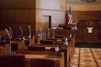 empty seats at state senate in chambers