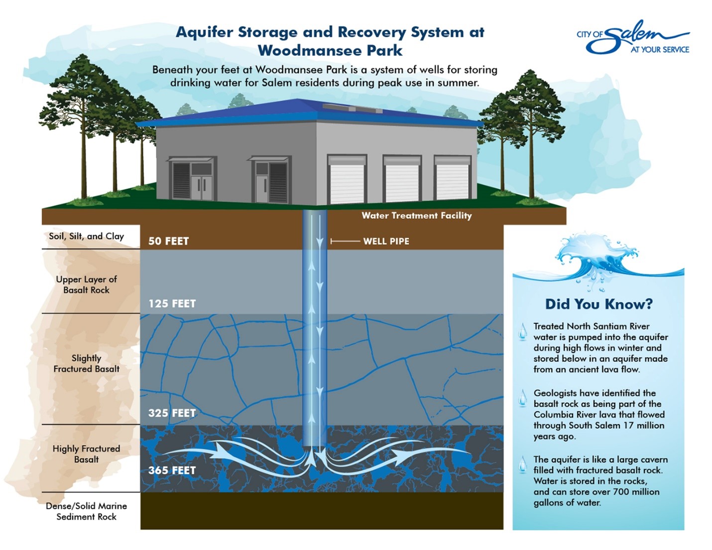 Illustration of how an ASR well works