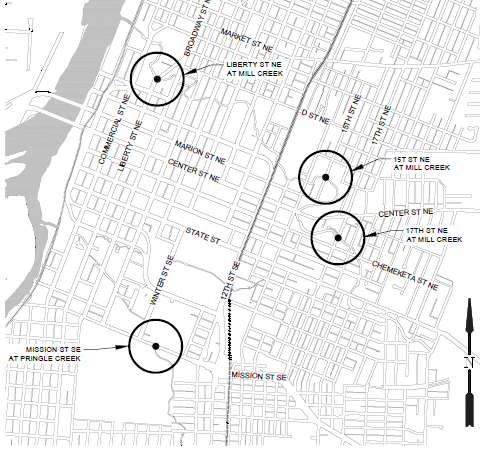 2022 Bond Bridge Rehabilitation Locations