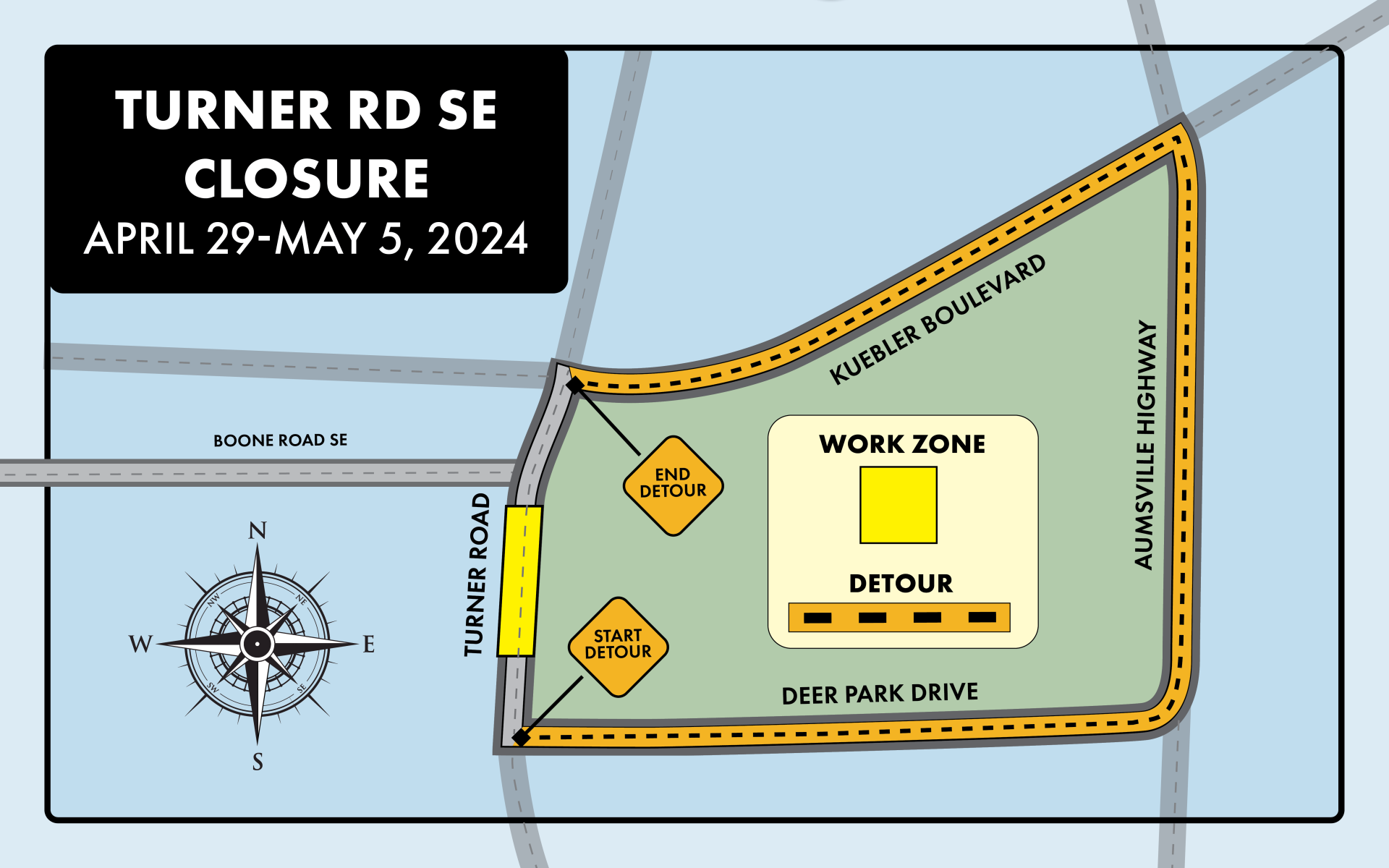 Turner Rd SE Closure