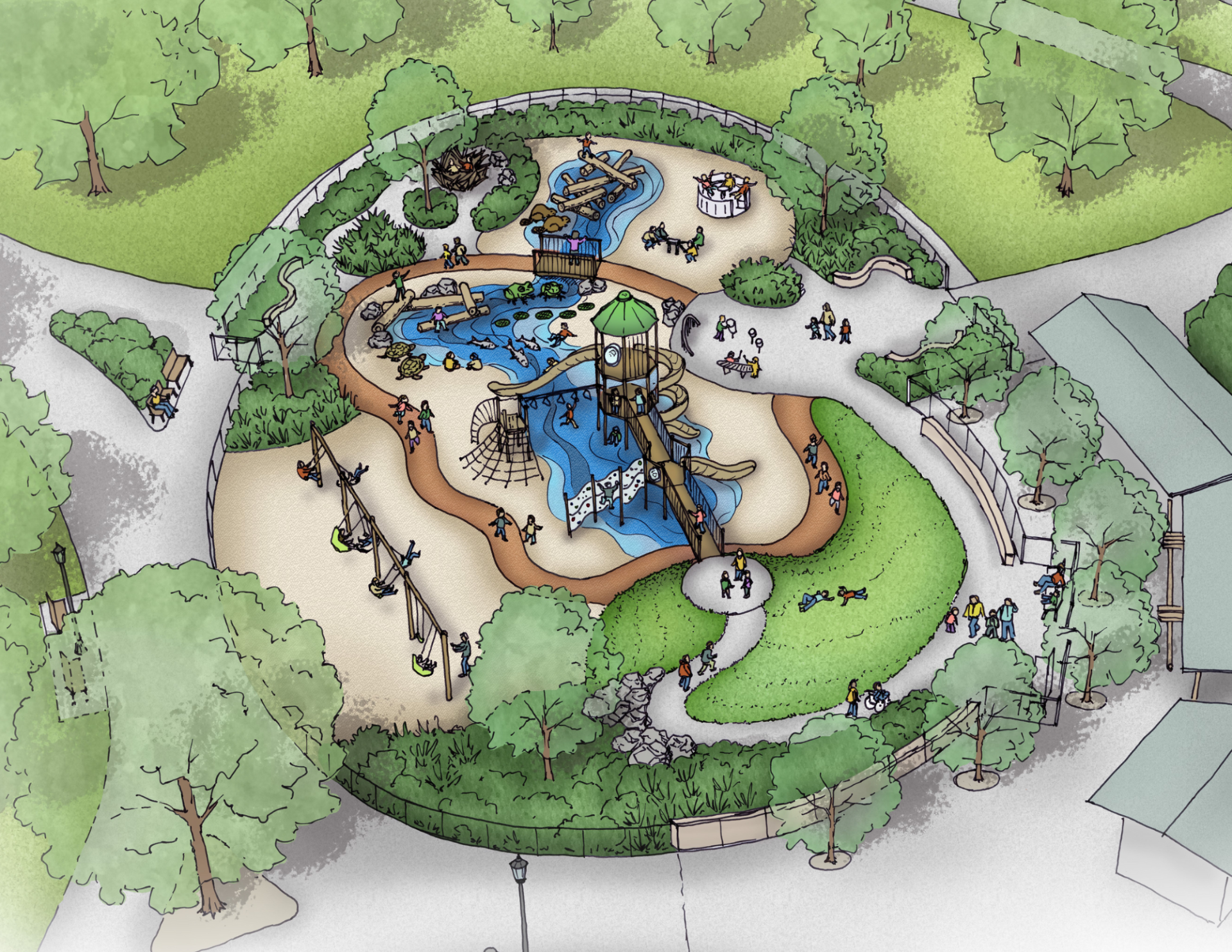 Riverfront Playground Concept