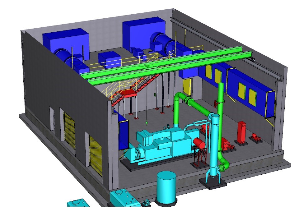 diagram of new cogeneration facility at the Willow Lake Water Treatment Pollution Control Facility